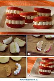 دندان مصنوعی با سیب