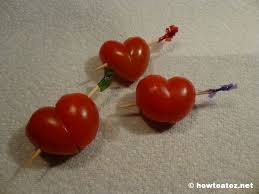 گوجه فرنگی بشکل قلب( همراه آموزش)