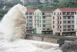 تصاویری از زیبایی و خسارات طوفان در چین !