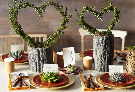 ایده های خلاقانه با چوب و دورریختنی ها برای میزهای رمانتیک!
