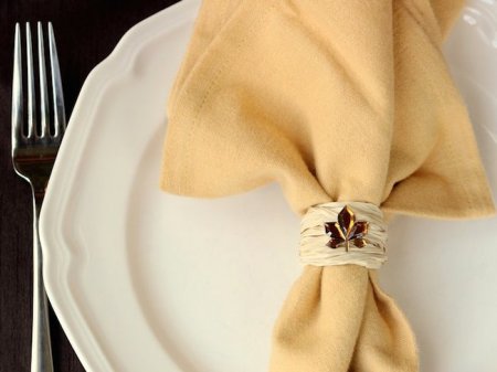این حلقه های زیبا برای دستمال سفره ها را خودتان بسازید!