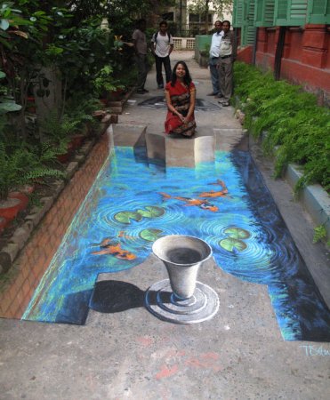 نقاشی های خیابانی سه بعدی جالب