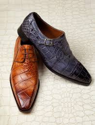 کفش مردانه از جنس چرم شتر مرغ